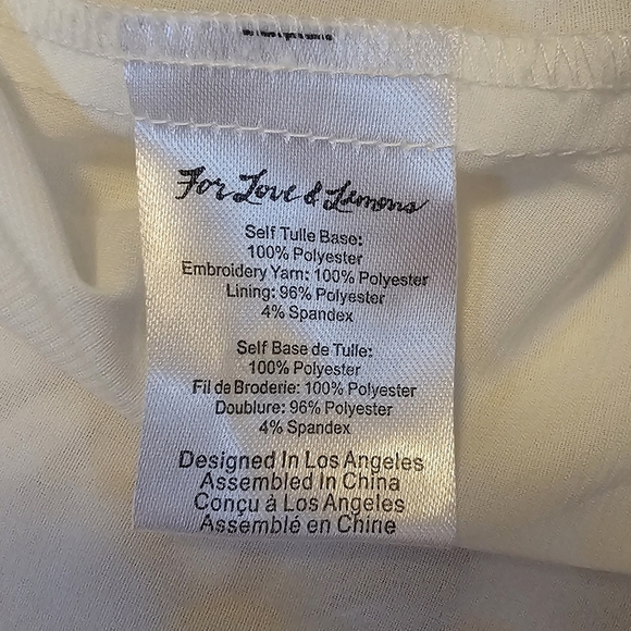 For Love & Lemons BRULEE DAISY MINI DRESS (M) - Picture 14 of 16